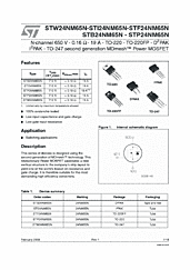 DataSheet STB23NM60ND pdf